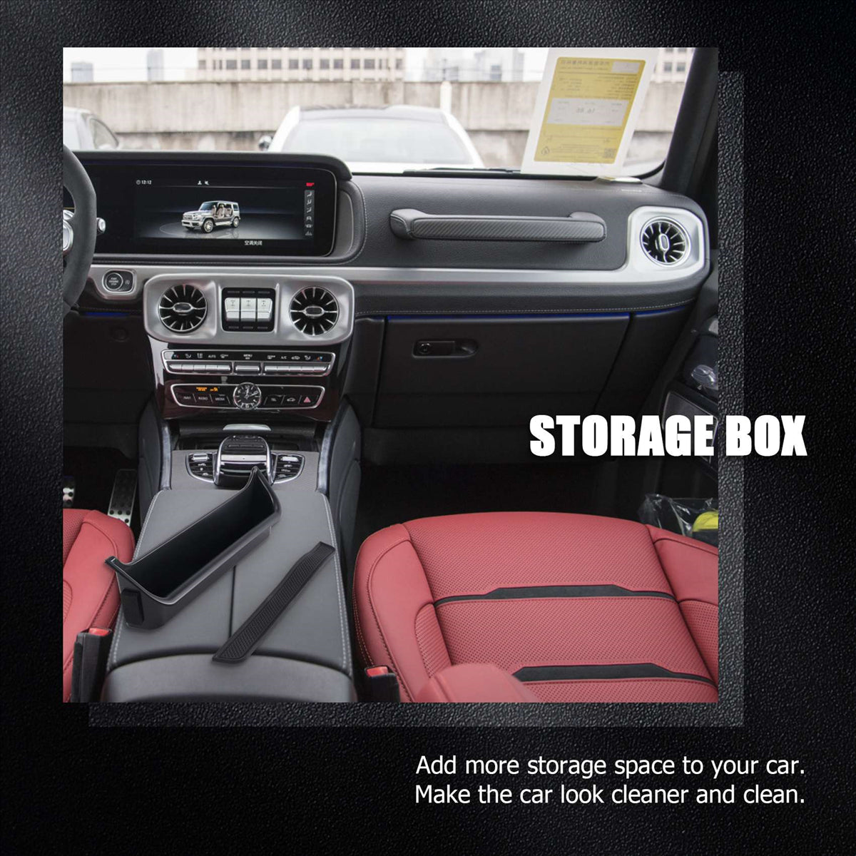 Car Dashboard Storage Organizer Box Phone Holder Tray for Mercedes-Benz G-Class W463  VehiDecors   