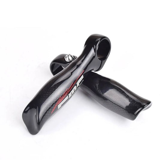 1 Pair MTB Road Bike Handle Grip Carbon Fiber Bar End Ergonomic Design Rest Handlebar Mountain Bicycle Parts Cycling Accessories  VehiDecors   