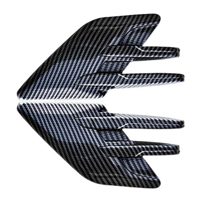 2Pcs Car Styling 3D Shark Gill Car Side Fake Vent Sticker Car Exterior Air Intake Flow Side Fender Vent Wing Cover Trim Tuning  VehiDecors   