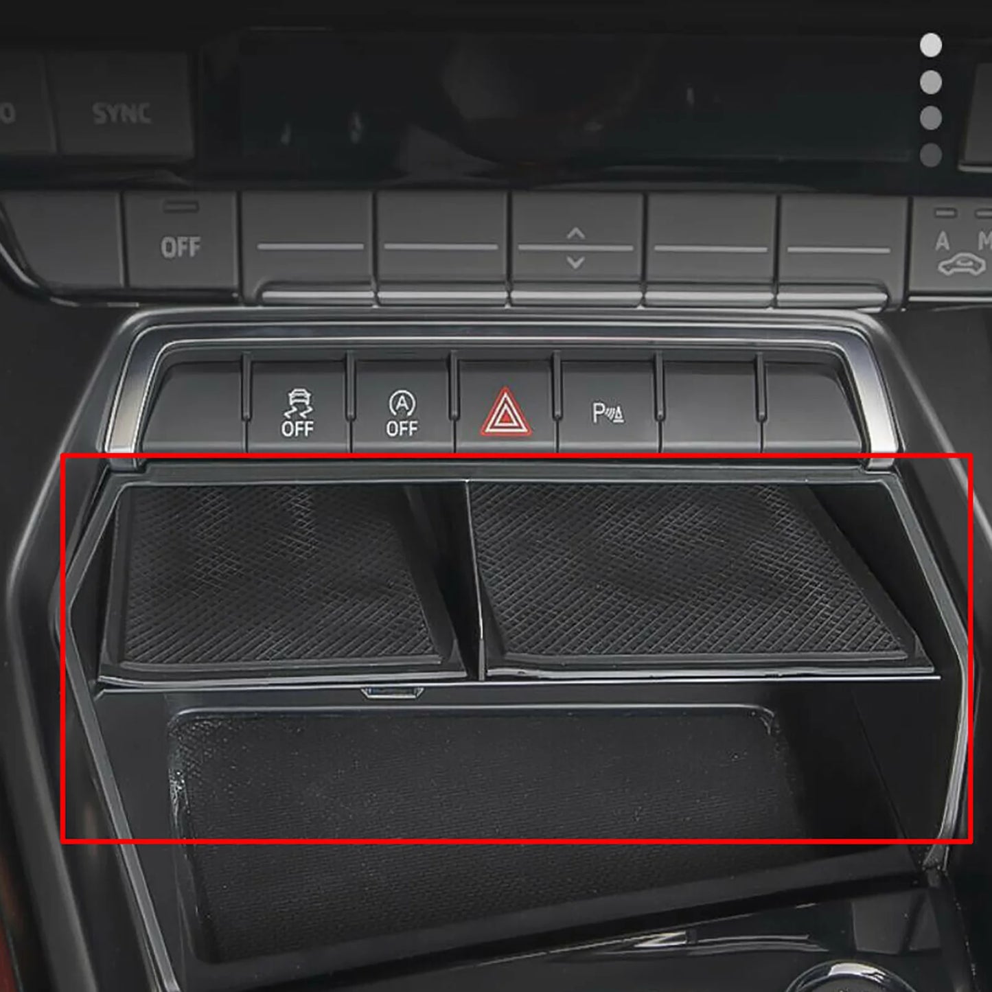 Car Central Console Storage Box Organizer Container Tray Decoration For Audi A3 8Y Sportback Sedan LHD Interior Accessories  VehiDecors   