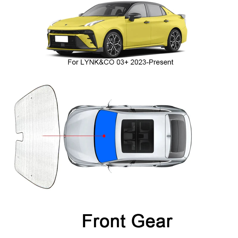 Car Sunshades UV Protection Cover For LYNKCO 03 03+ 2023-2025 Side Window Curtain Sun Shade Visor Windshield Auto Accessories  VehiDecors   