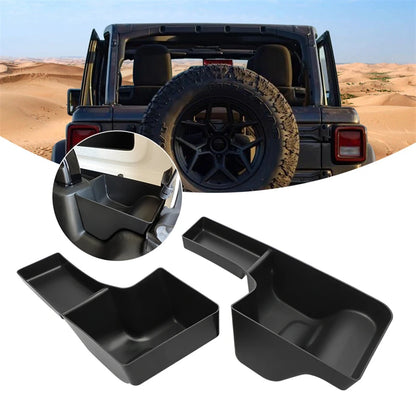 Car Trunk Side Storage Box Interior Cargo Tray For Jeep Wrangler JL Sahara Rubicon 2018 2019 2022 2021 Stowing Tidying Organizer  VehiDecors   