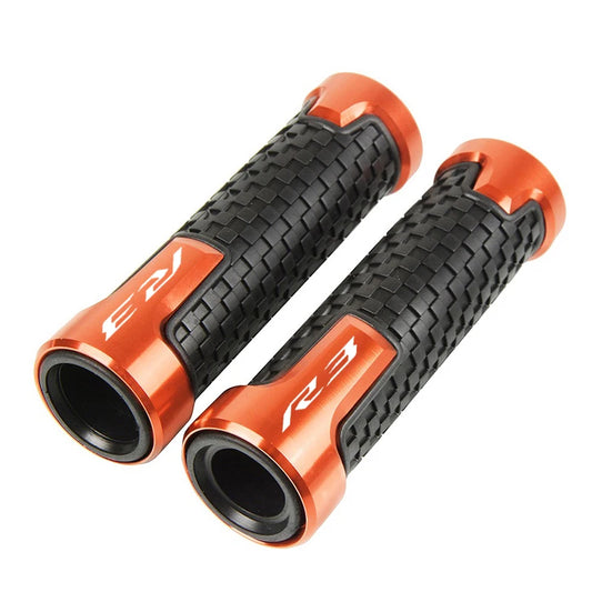 For Yamaha R3 YZF R3 YZF-R3 2015 2016 2017 2018-2020 7/8 "Motorcycle Accessories Handlebar Grip handle bar Motorbike grips  VehiDecors Orange CHINA 