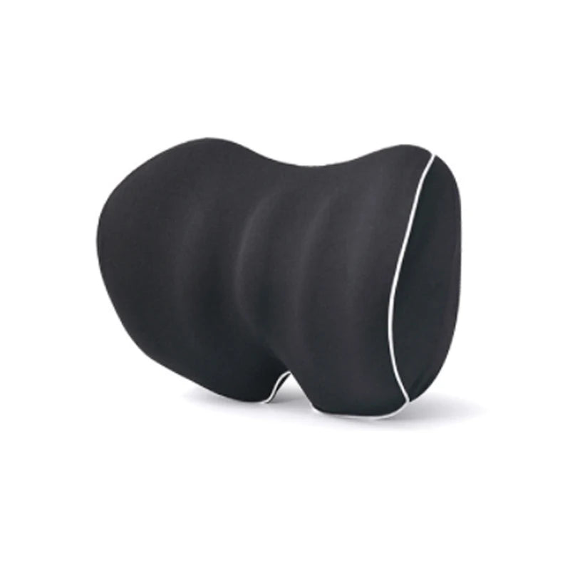 Car Seat Neck Pillow Support Auto Lumbar Cushion And Breathable Memory Cotton Adjustable Car Interior Accessories  VehiDecors Black headrest CHINA 