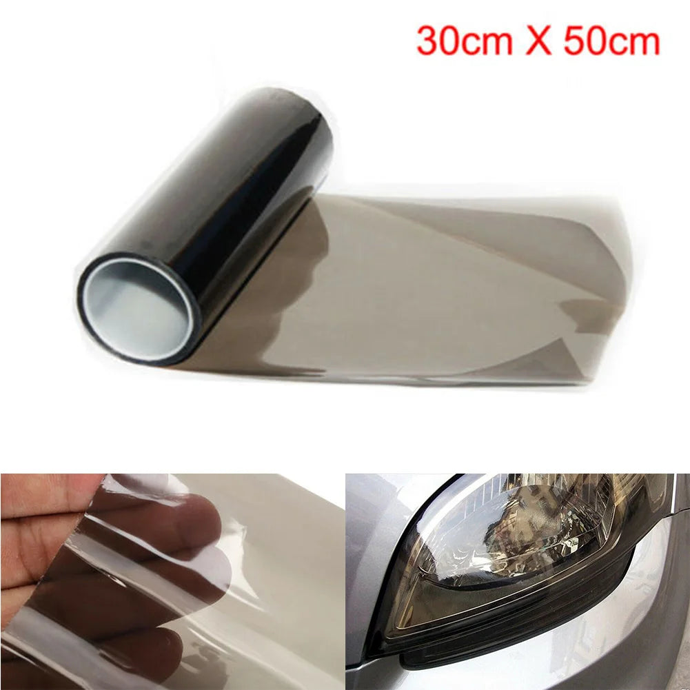 Gloss Transparent Light Black Smoke PVC Film Tint  Headlight Taillight Wrap Cover Film Foil Sticker Cover Car Styling 30X200cm  VehiDecors A CHINA 