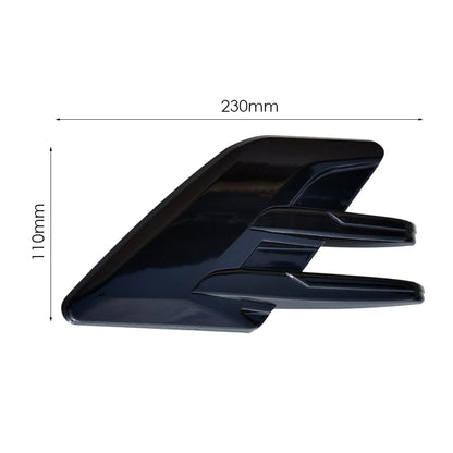 2Pcs Car Styling 3D Shark Gill Car Side Fake Vent Sticker Car Exterior Air Intake Flow Side Fender Vent Wing Cover Trim Tuning  VehiDecors   