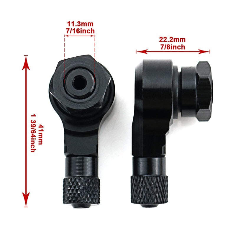 Motorcycle 11.3mm Fit For BMW S1000RR S1000 RR Front and Rear CNC Aluminum alloy Wheel Tubeless Tire Valve Stems 90 Degree  VehiDecors   