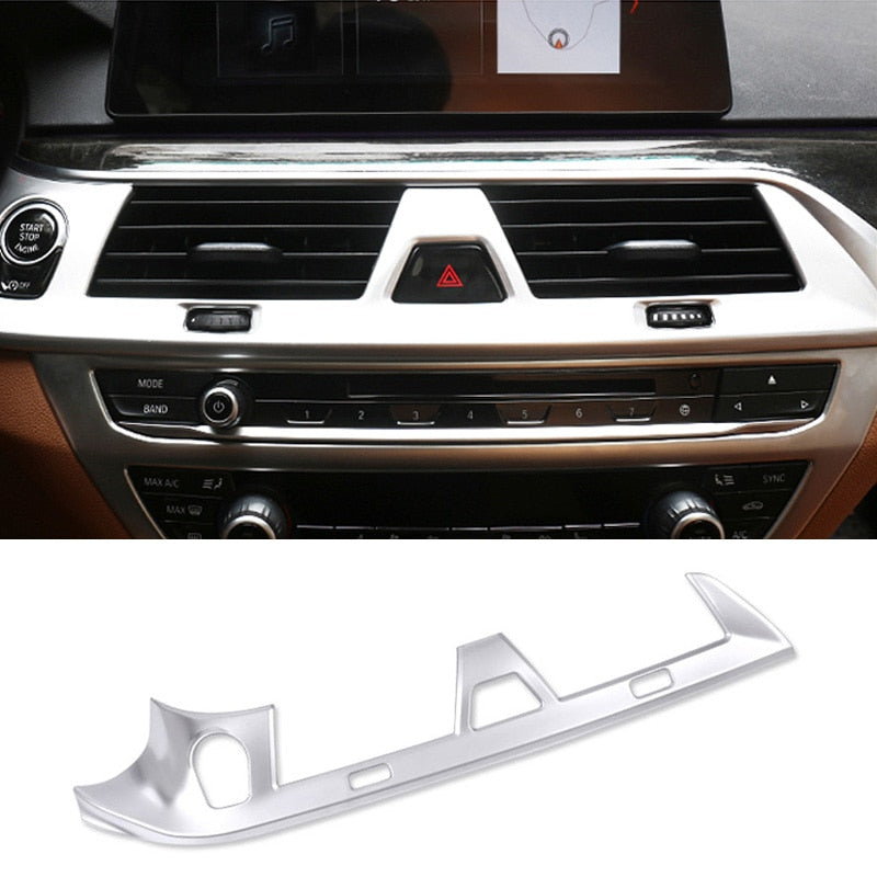 For BMW 5 Series G30 G31 17-18 2PCS Chrome ABS Rear Side Air Outlet Cover Trim Car Interior Supplies  VehiDecors center control  