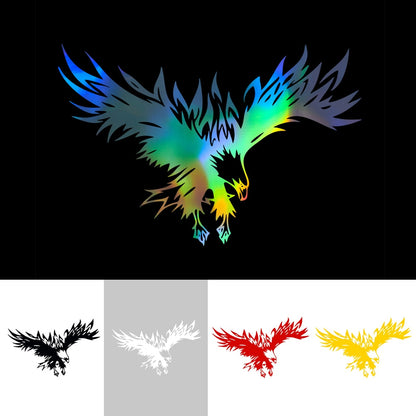 Reflective Laser PVC Eagle Graphics Sticker for Car Door Hood Body Side Decals Vinyl Auto Exterior Styling Film Foil Sheets  vehidecors   