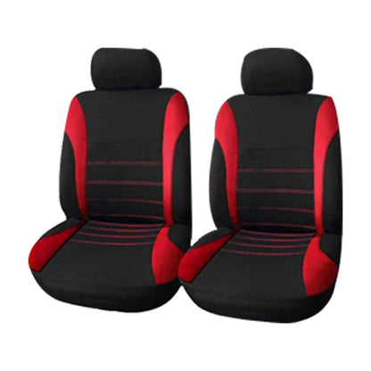Car Seat Cover Fit Most Cars Breathable Auto Seat Cushion Protector Polyester Cloth Universal Automotive Interior Accessories  vehidecors 2 seats red black China 